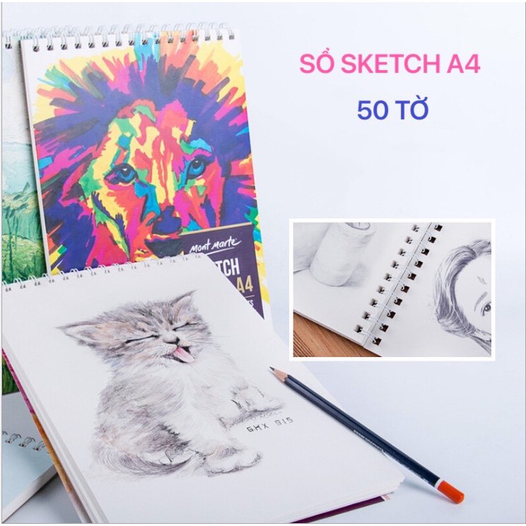 Sổ Sketch Mont Marte 50 tờ