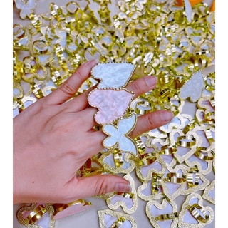 Nhẫn pha màu vẽ nail
