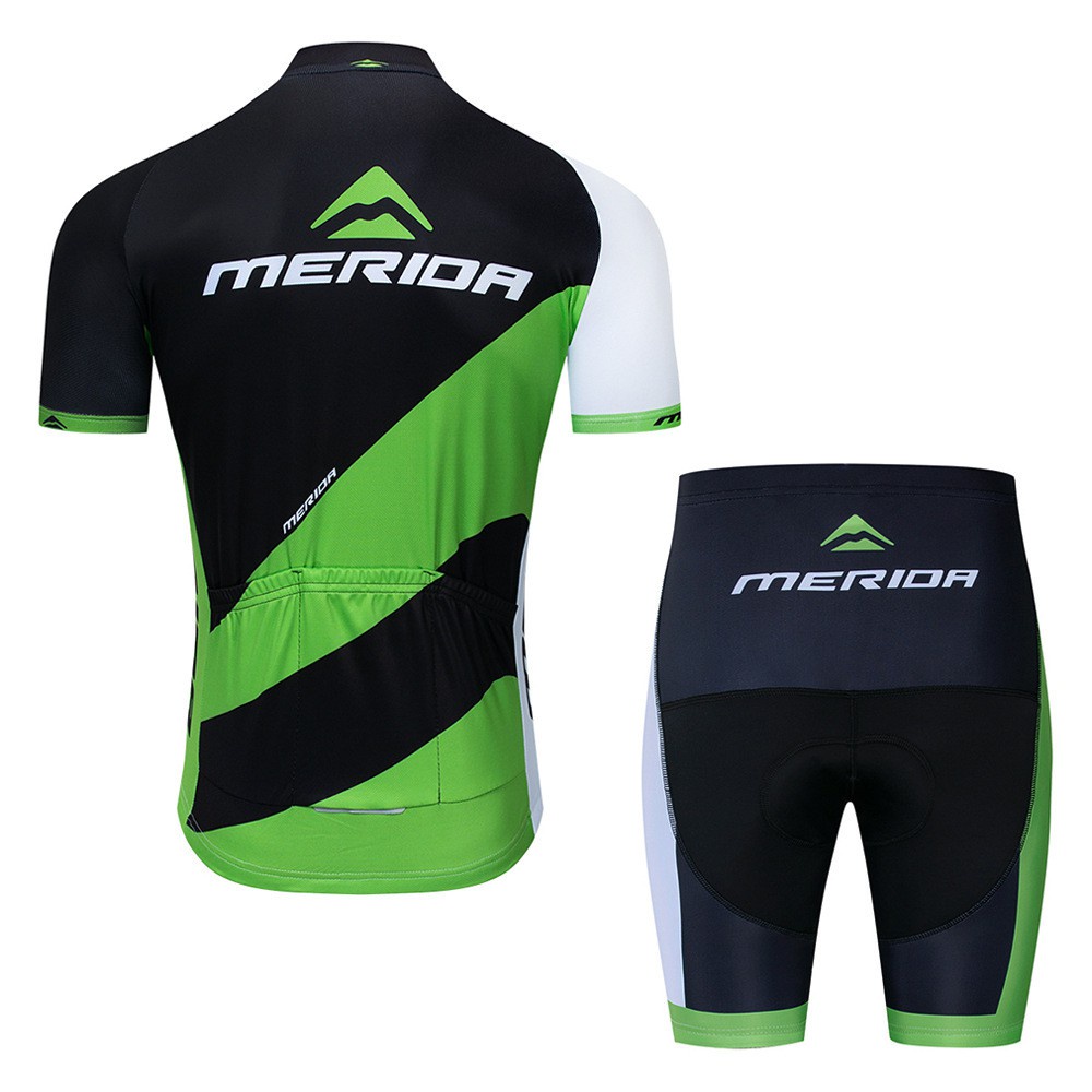 Hàng Có Sẵn Bộ Đồ Thể Thao Xe Đạp Ngắn Tay Bốn Màu Xanh Lá Và Đỏ Cho Nam