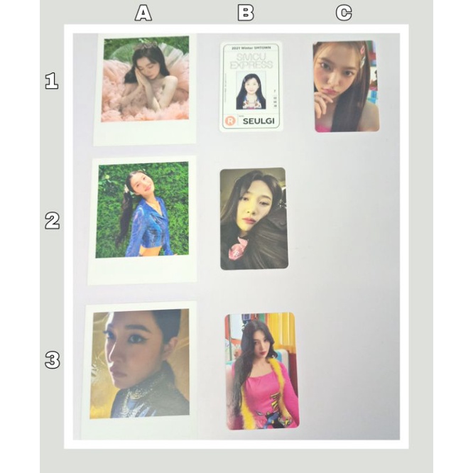 PHOTOCARD RED VELVET OFF BO GÓC mua để làm thủ lĩnh collect