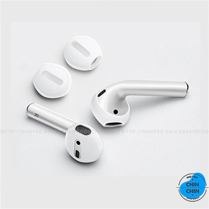 2 Nút Cao Su Silicon Siêu Mỏng Bọc Tai Nghe Apple Airpods 1 2 Đóng Được Dock - Phụ Kiện Chin Chin