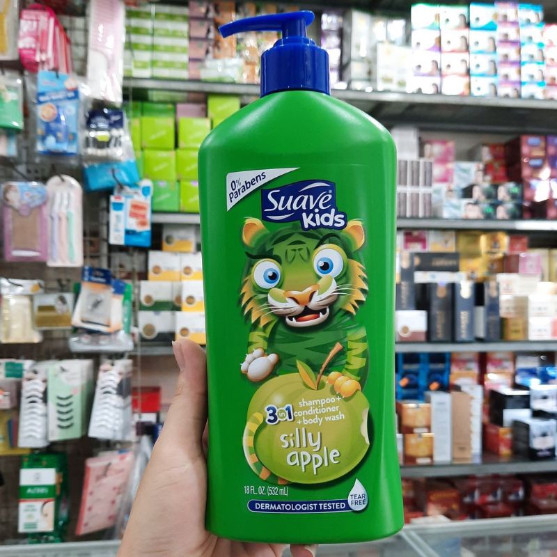Sữa tắm gội cho bé Suave Kids 3in1 531ml