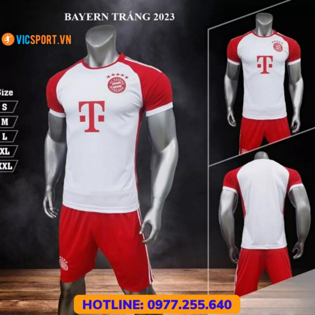 Áo bóng Đá Trẻ Em Bayern, Quần Áo Đá Banh Cho Bé CLB Bayern 2023 - 2024 Vải Thun Lạnh - Vicsport