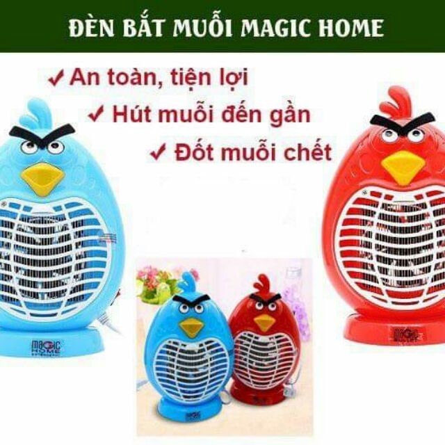 Đèn bắt muỗi hình thú magic hôm ép