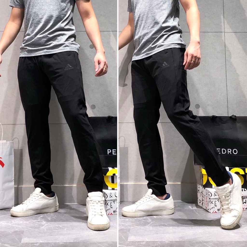 Quần thể thao nam dài jogger thun nỉ cotton bigsize cao cấp xuất khẩu QCTDA01