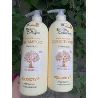 Cặp dầu gội xả Biotin & collagen chính hãng