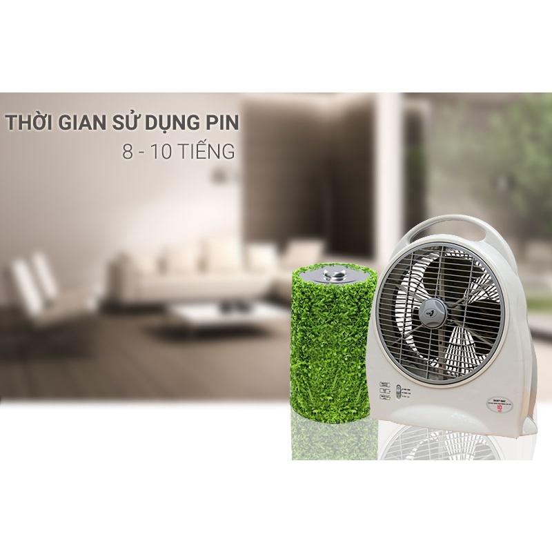 Quạt sạc điện Asia QS-1001 Chính Hãng