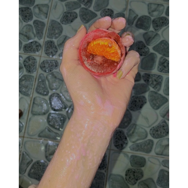 Sáp tắm trắng CUPCAKETU tặng kèm túi lưới