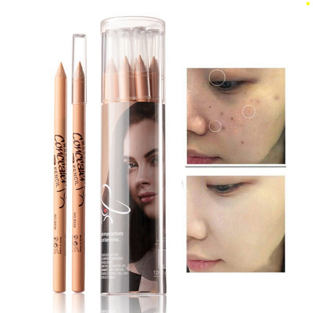 HỘP 12 Bút Che Khuyết Điểm MeNow Chính Hãng - Fix Makeup Không Trôi Không Thấm Nước [ BÚT CHE KHUYẾT ĐIỂM ]