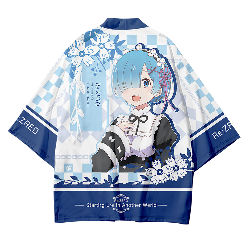 Áo choàng kimono hóa trang nhân vật Anime Rem Haori độc đáo