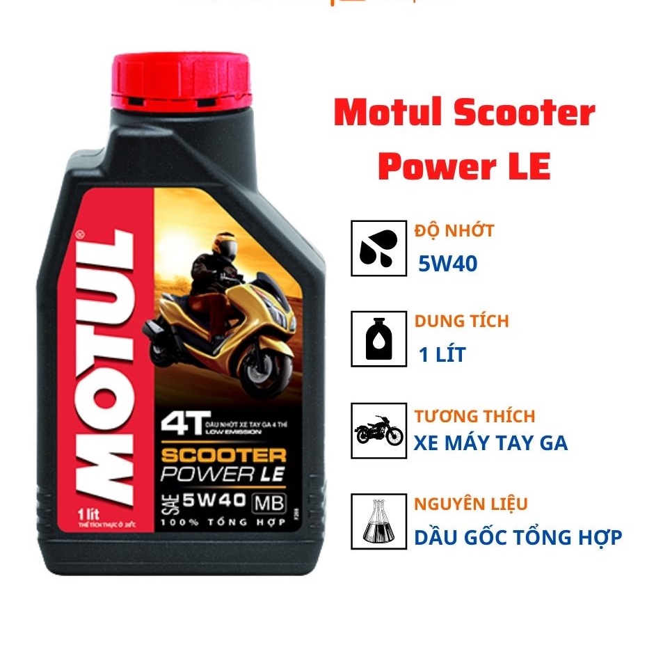 Dầu nhớt Motul cho xe máy tay ga xe số xe côn tay hàng chính hãng