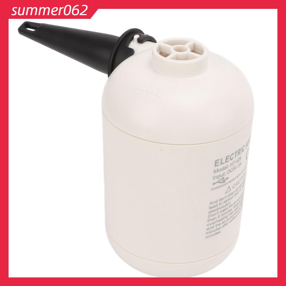 Summer062 Máy bơm không khí điện USB 2A DC5V có thể sạc lại đa năng thổi di động với vòi phun cho Sofa Lifebuoy