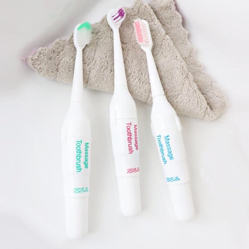 Sẵn Bàn chải điện mang đi du lịch chạy pin hãng Soft nội địa trung