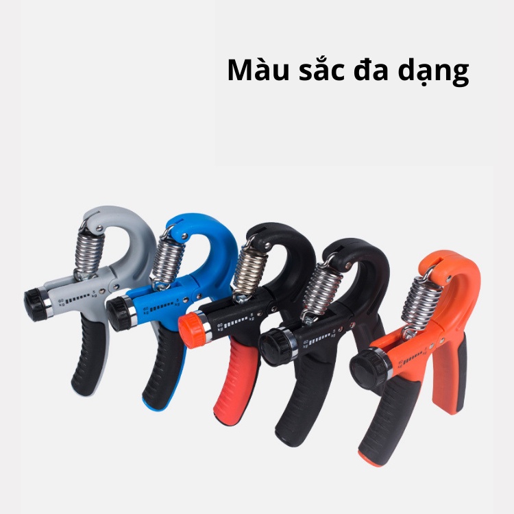 Kìm Bóp Tập Cơ Tay, Dụng Cụ Tập Gym Tập Tay Có Lò Xo Điều Chỉnh Lực 5-60Kg Tăng Sức Mạnh Cơ Bàn Tay Và Ngón Tay