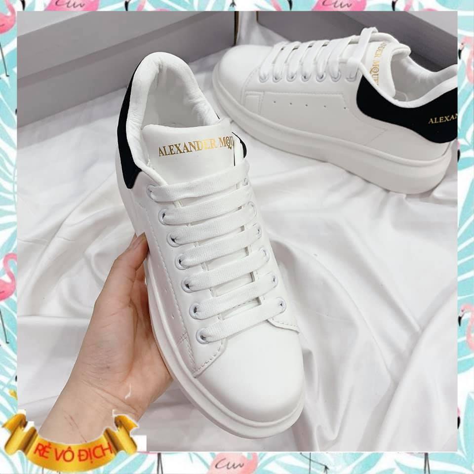 Giày thể thao nam nữ mc queen gót đen hàng vnxk,giày sneaker nam nữ full size 36-43