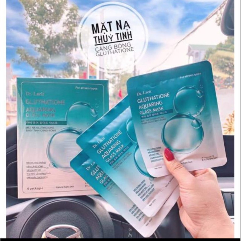 1 Mặt nạ Thủy Tinh Glutathione căng bóng Dr.Lacir