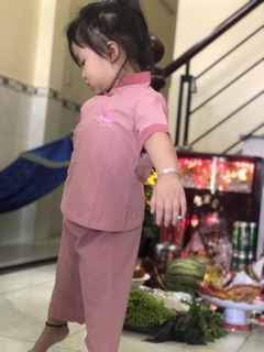 Đồ lam đi chùa cho bé - 3 NÚT