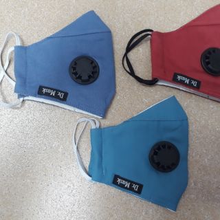 Khẩu trang vải Dr.mask 4 lớp có van thở cho người lớn
