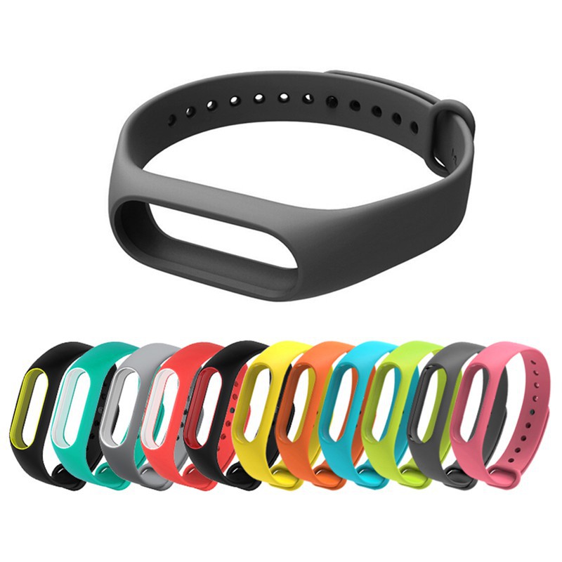 Dây Đeo Silicone Cho Đồng Hồ Thông Minh Xiaomi Mi Band 2 Miband 2