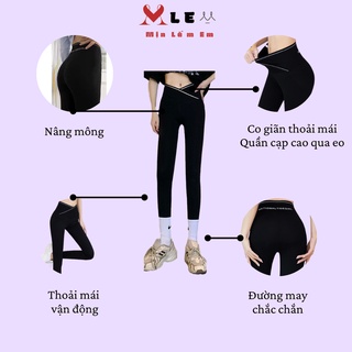 Quần Legging Đẩy Mông Cao Cấp Chất Đẹp Mịn, Gọn Chân, Thon Eo, Gen Bụng