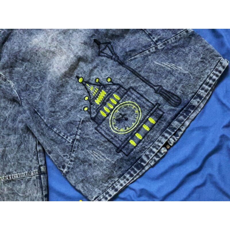 ÁO KHOÁC JEAN CÓ MŨ 2HAND