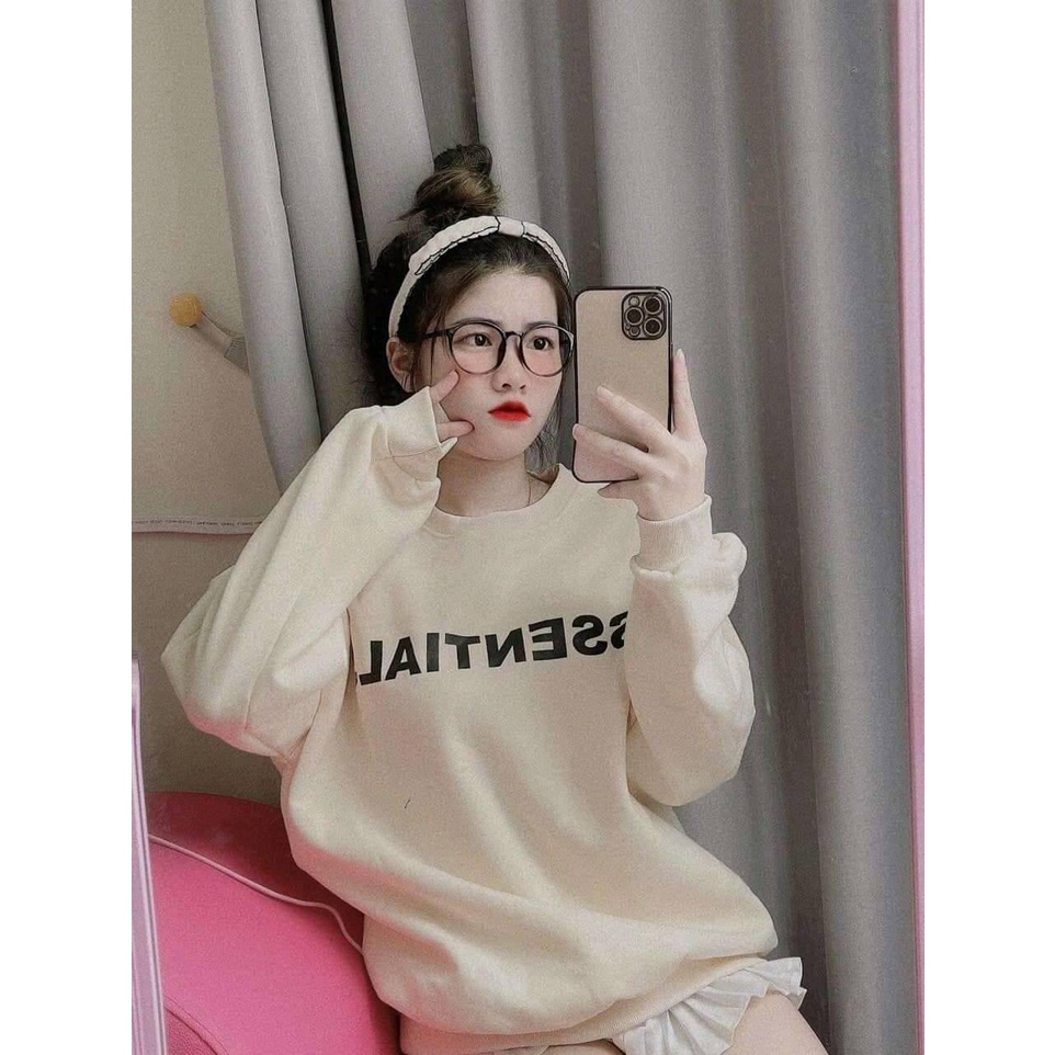 Áo Nỉ Sweater Nữ Form Rộng Vải Nỉ Bông Dày Dặn phong cách Ulzzang KHANH THU SW02 KT | BigBuy360 - bigbuy360.vn