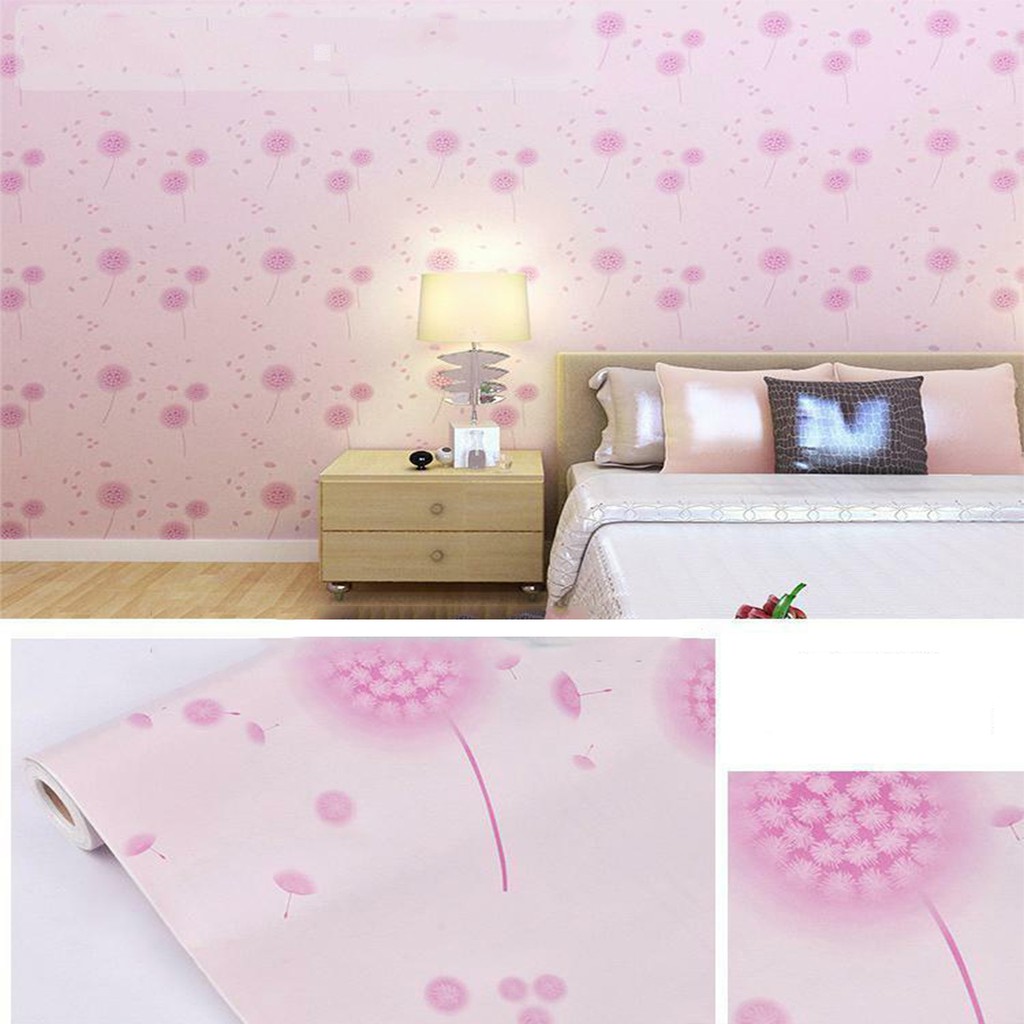 Giấy dán tường hình hoa lãng mạn có keo sẵn khổ rộng 45cm, decal giấy dán tường dễ thương - AZEVA | BigBuy360 - bigbuy360.vn