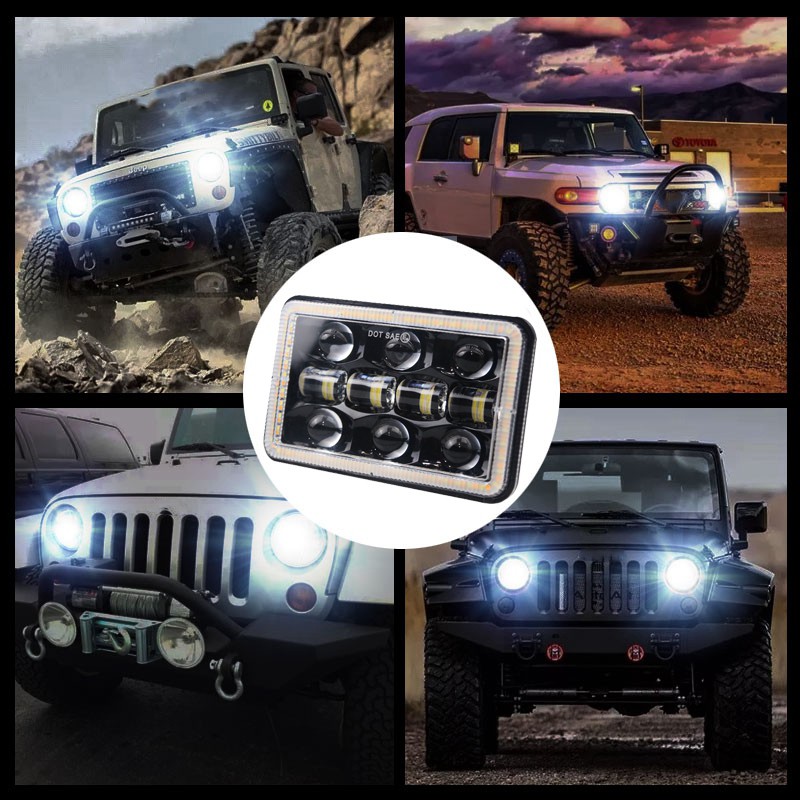 Đèn Led 4x6 Inch Drl Cho Xe Wrangler