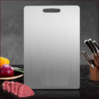 Thớt Inox 304 Kháng Khuẩn Cao Cấp Chống Rỉ Sét Size 29x20 Cm