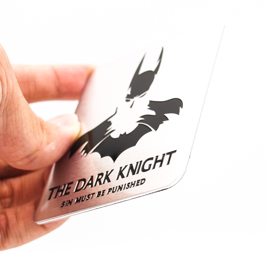 Batman The Dark Knight hình vuông - STICKER FACTORY - Sticker hình dán metal kim loại