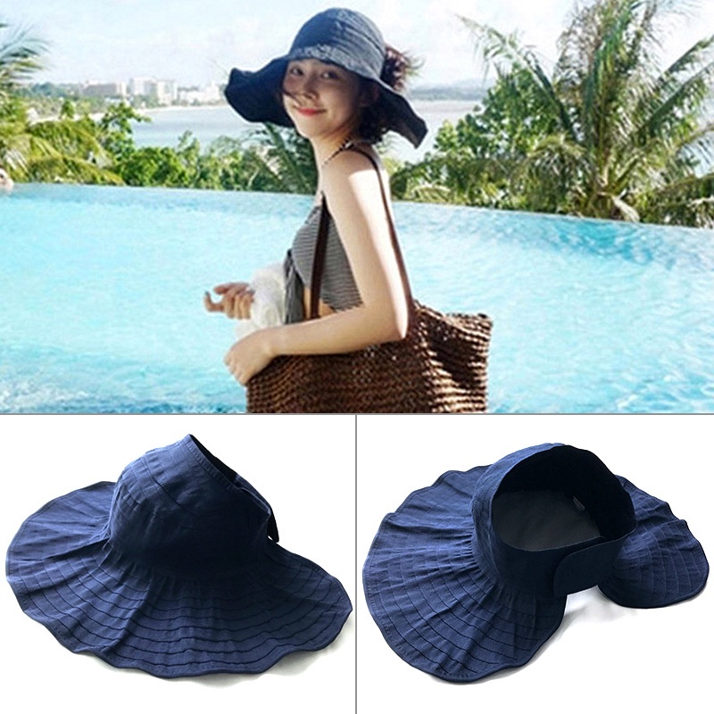Nón Rộng Vành Hở Chóp Thời Trang Hàn Quốc Cho Nữ Sự Bảo Vệ