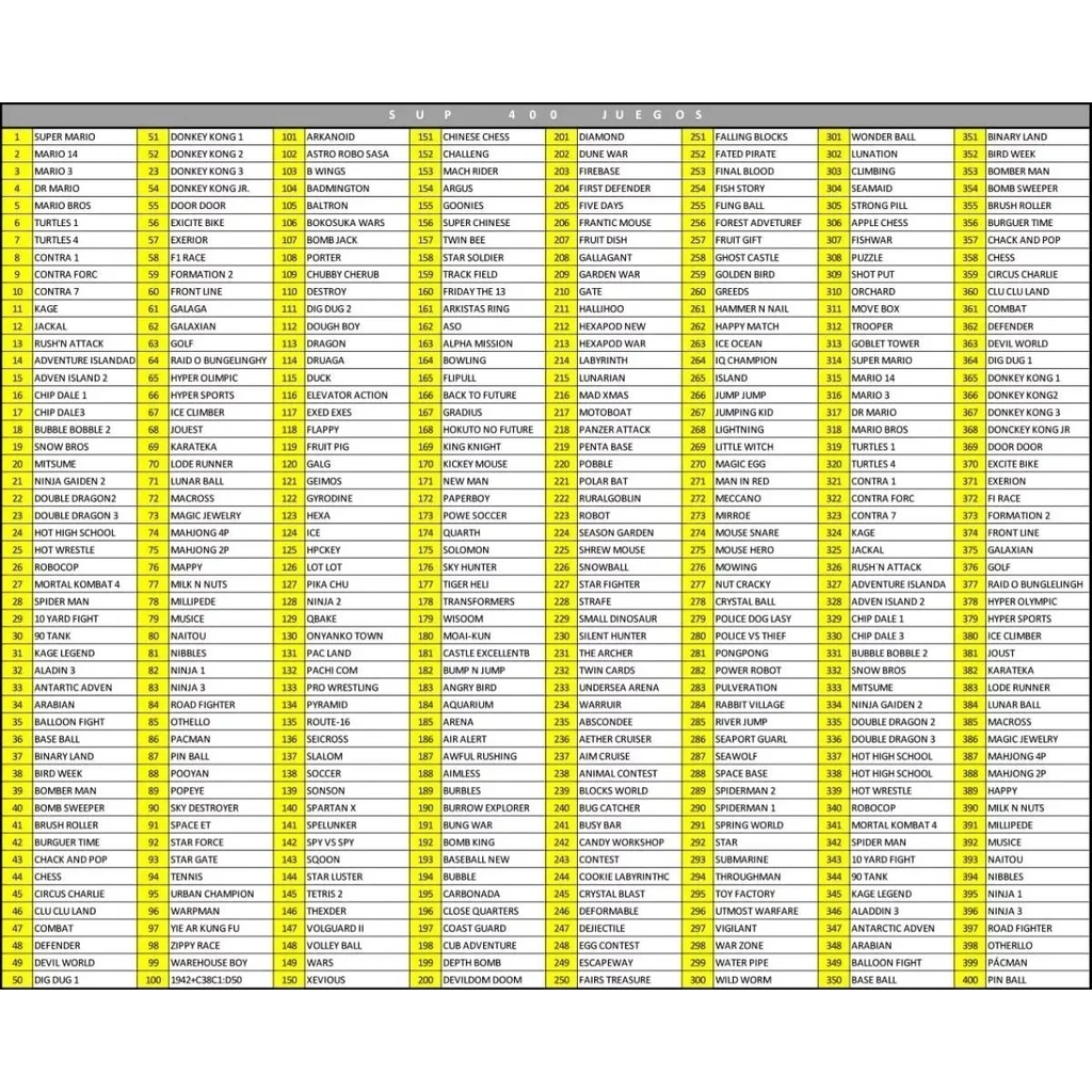 Máy Chơi Game Cầm Tay Sup 400 Trò Chơi Cổ Điển