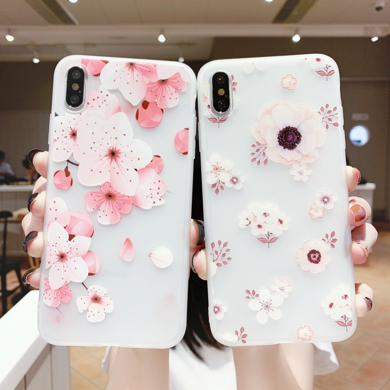 Ốp Lưng In Hình Hoa Đào 3d Cho Oppo F1S A59 A59S A39 A57 A83 F5 Lite A73 A79 A1K A91 A3S F7 F9 / A7X A37 A77 A5S Ax7 A31 A9 A5 2020 A11 A11X F11 Pro A52 A92 A72 Reno 2 3 Pro