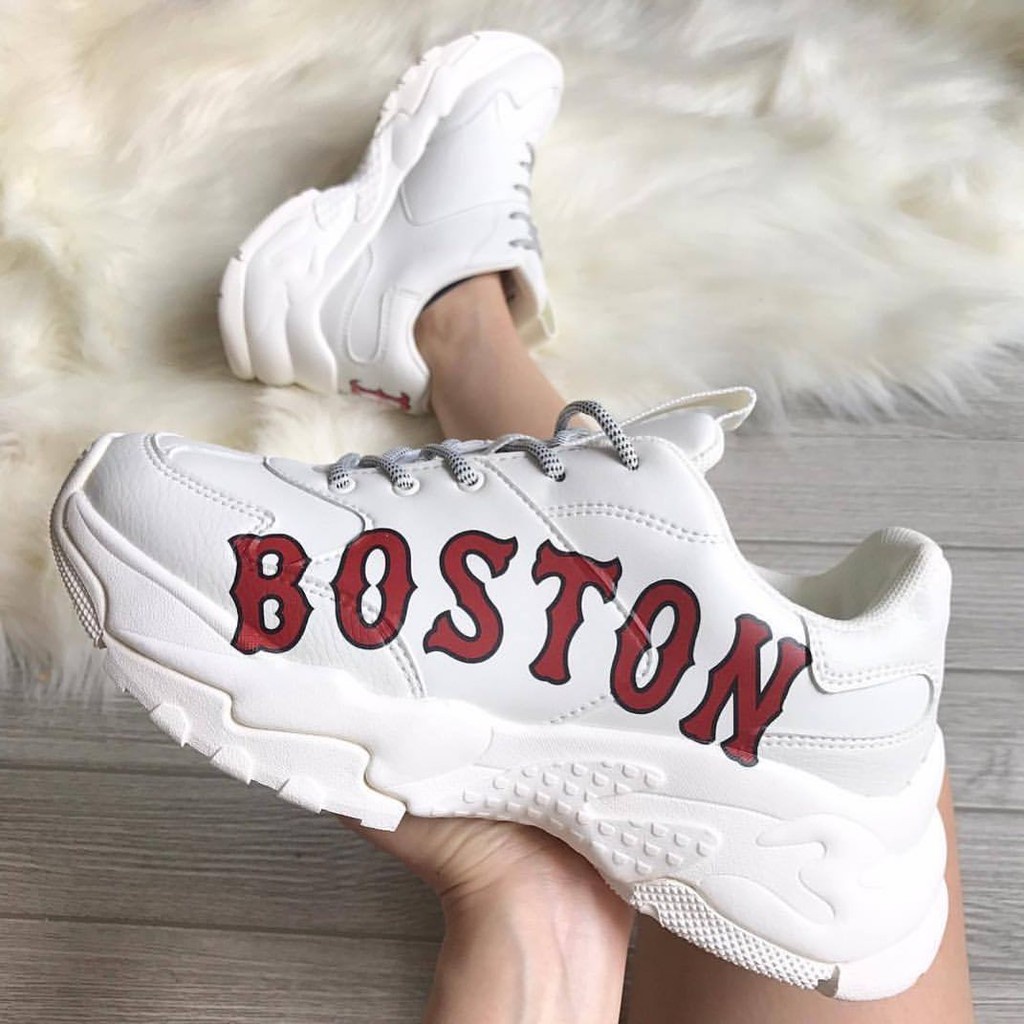 Giày Sneaker nữ trắng đẹp độn đế độn Boston thời trang cao cấp
