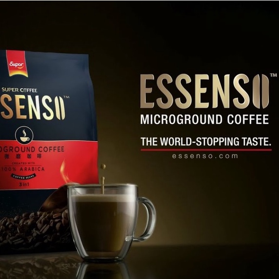 Cà phê hòa tan 3 in 1 Super Essenso Microground Coffee 3 in 1 Coffee Beans 20 x 25g (500g)