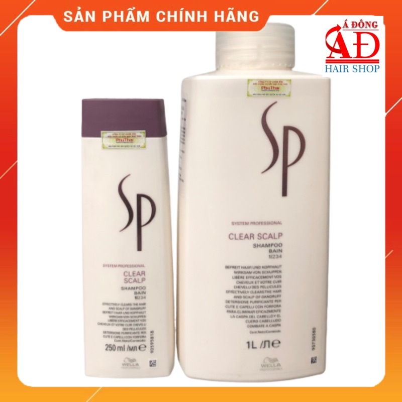 [+Tặng mũ trùm] DẦU GỘI HỖ TRỢ TRỊ GÀU SP WELLA CLEAR SCALP CAO CẤP ĐỨC