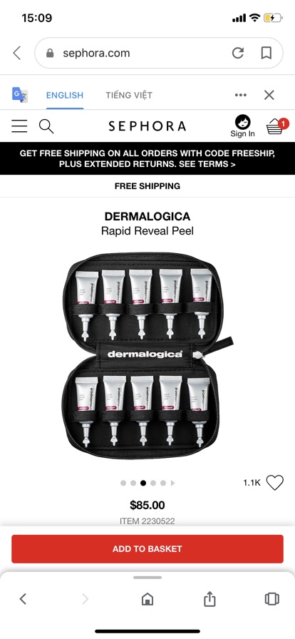 🐚 Lột tẩy da chuyên nghiệp Dermalogica Rapid Reveal Peel