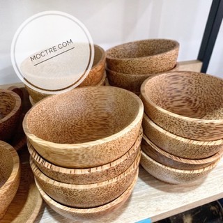 Chén gỗ dừa đen mộc tre