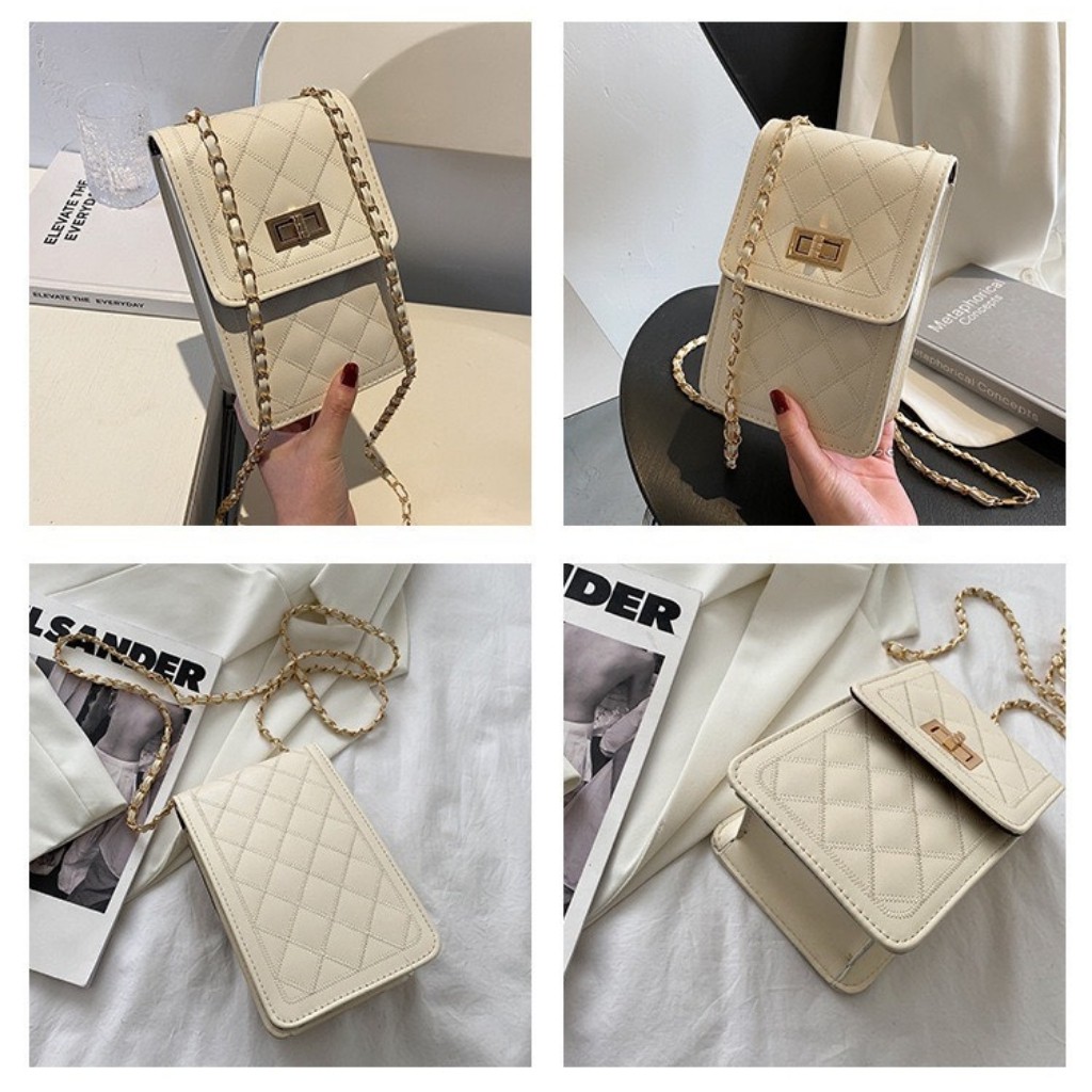 Túi Đeo Chéo Mini ❤FreeShip❤ Túi Đeo Chéo Nữ Dáng Đứng Để Điện Thoại Chất Da Đẹp Size 13