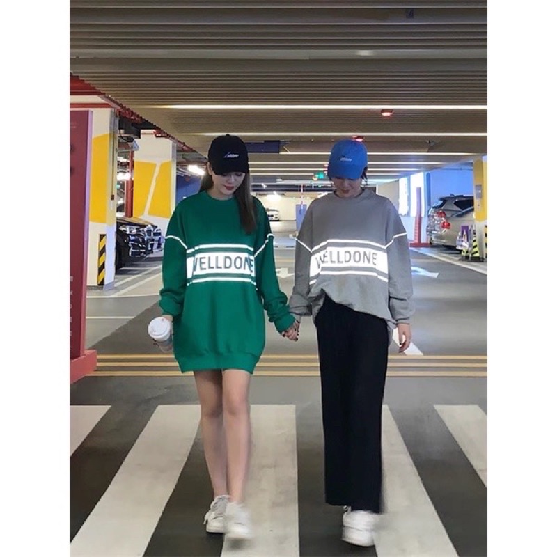 ÁO NỈ SWEATER DÀNH DÀI IB LOGO WE11DONE DÀNH CHO NAM VÀ NỮ MÙA THU ĐÔNG
