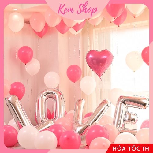 Bóng chữ LOVE trang trí đám cưới, tiệc kỷ niệm, cầu hôn - Kem Shop K220