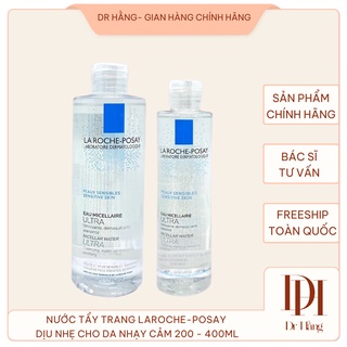 Nước tẩy trang Laroche Posay Micellar Water  cho da nhạy cảm 200ml, 400ml , lrp trắng