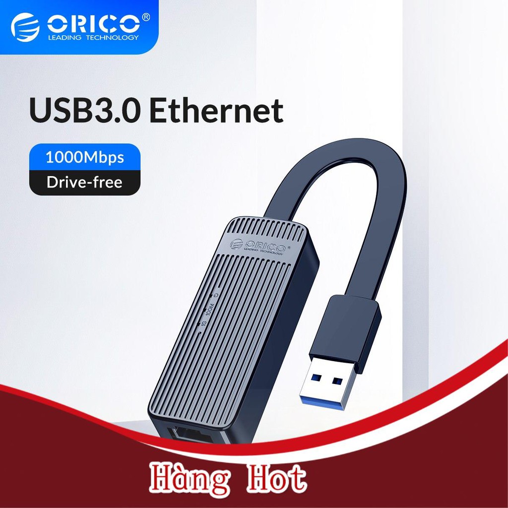 [ Hàng Hot ] ORICO Bộ Chuyển Đổi Usb 3.0 Gigabit Ethernet Sang Usb Rj45 Lan Không Cần Driver Cho Windows Xp Xiaomi