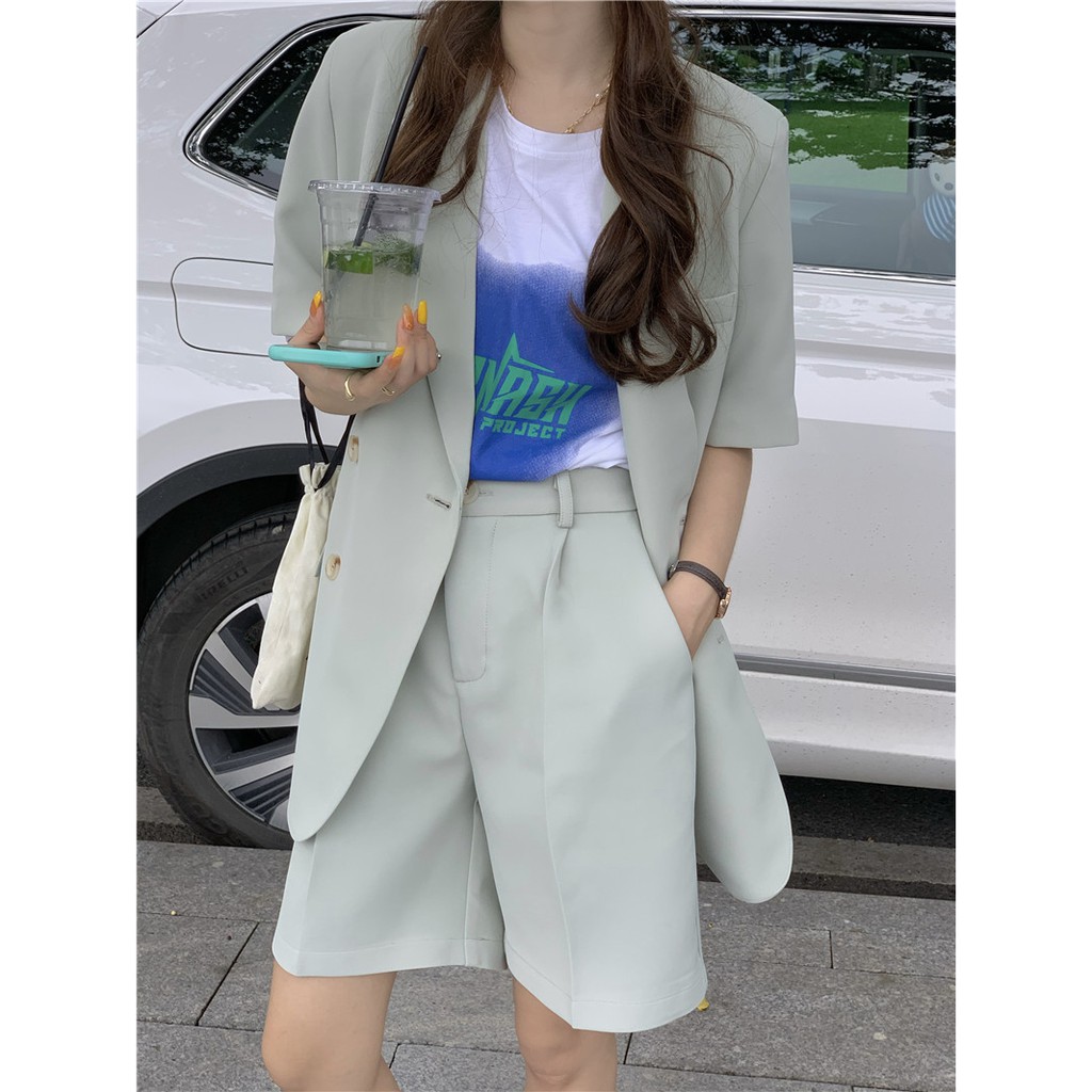 [ SẴN ] Set vest cộc tay với quần ngố