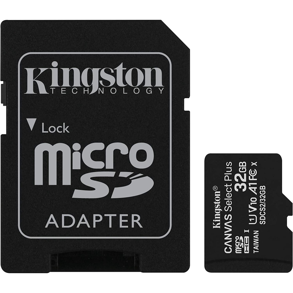 Thẻ nhớ MicroSD Kingston 128GB và 32GB 100MBs