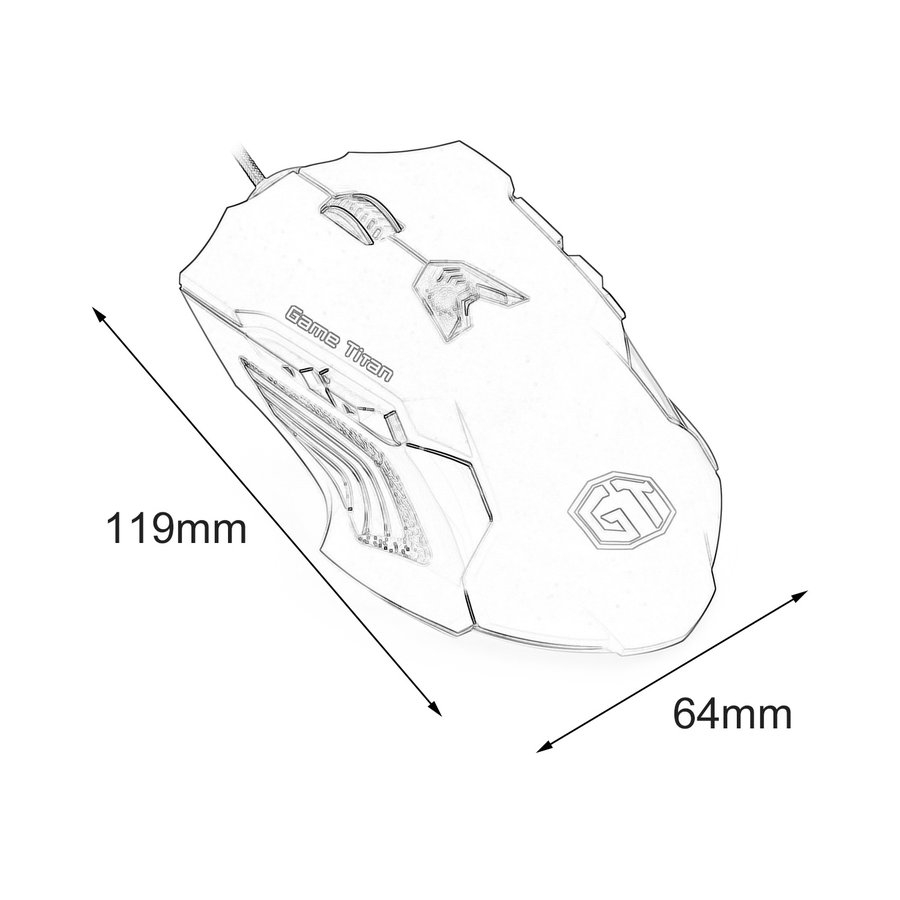 Chuột máy tính có dây đầu USB Delux M811LU cho Laptop PC