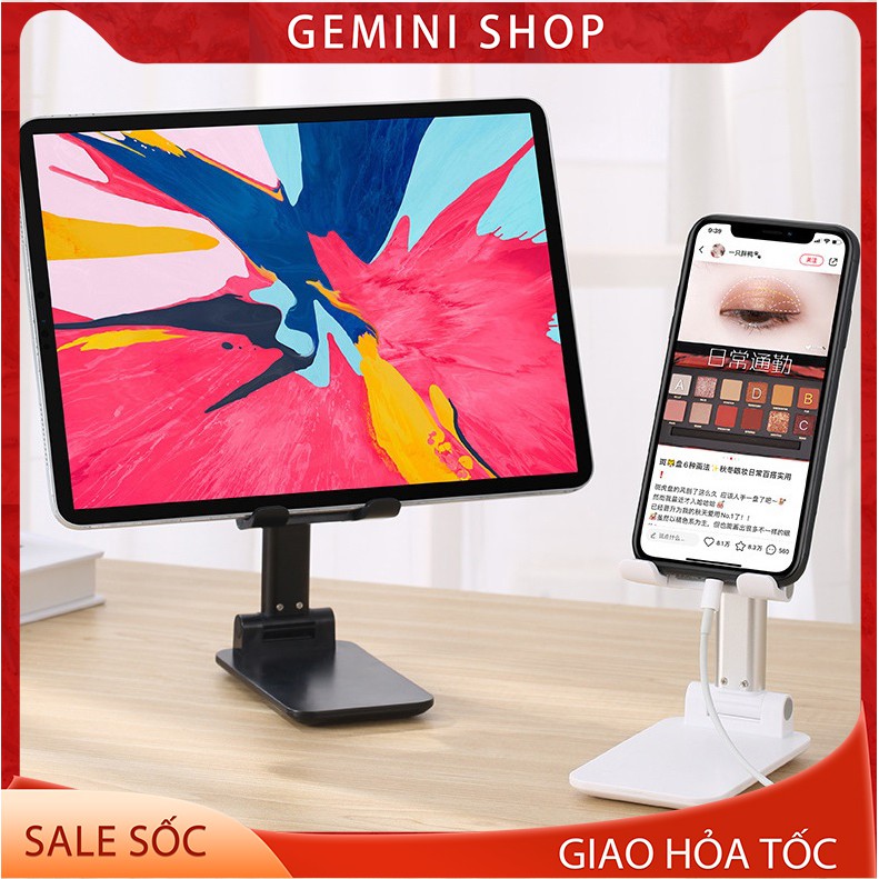GIÁ ĐỠ Kệ điện thoại máy tính bảng T9 hay iPhone iPad để bàn có thể gập gọn, chống tê mỏi tay GEMINI SHOP | BigBuy360 - bigbuy360.vn