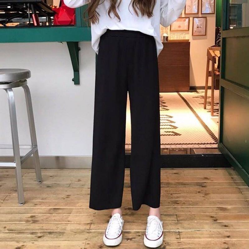 Quần Lửng Màu Đen Thời Trang Mùa Hè Cho Nữ