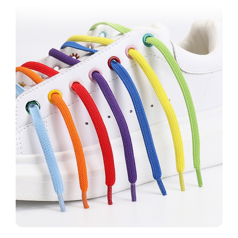 1 Cặp Dây Buộc Giày Co Giãn Có Khóa Cài Nhanh Chóng Dành Cho Nam Và Nữ Mới