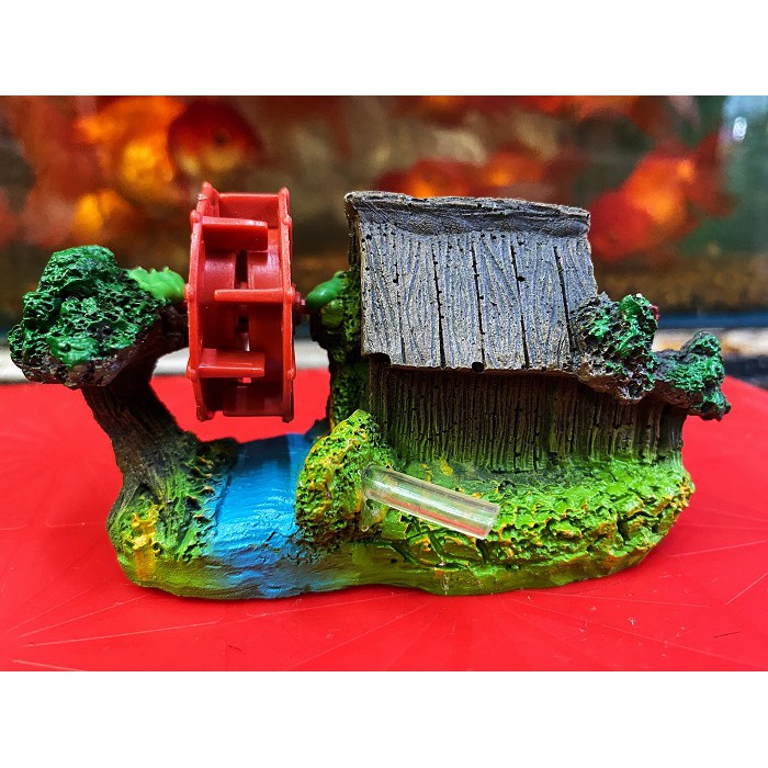 CẢNH NÚI BÁNH QUAY TRANG TRÍ HỒ CÁ NON BỘ 9X5X6CM